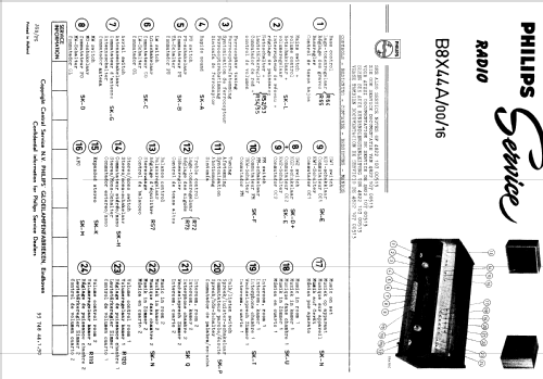 B8X44A /16; Philips Belgium (ID = 1626219) Radio