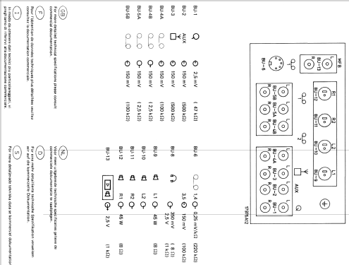 Integrated Stereo Amplifier 305 22AH305 /00 /15; Philips Belgium (ID = 1825121) Ampl/Mixer