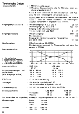 Mischverstärker LBB1251 /00 ; Philips Norway Norsk (ID = 2730737) Ampl/Mixer