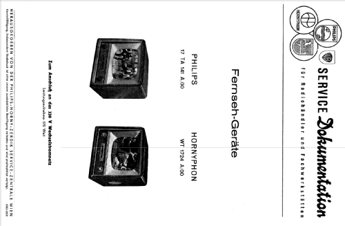 17TA141A/00 Ch= C2; Philips - Österreich (ID = 205280) Télévision