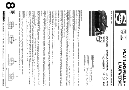 22GC040; Philips - Österreich (ID = 913311) Enrég.-R