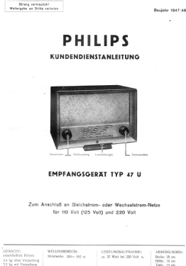 47U; Philips - Österreich (ID = 2702425) Radio