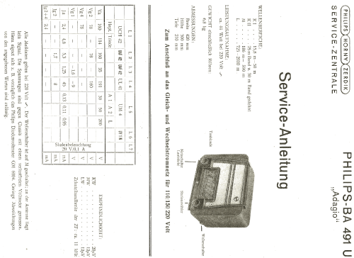 Adagio BA491U; Philips - Österreich (ID = 2013074) Radio