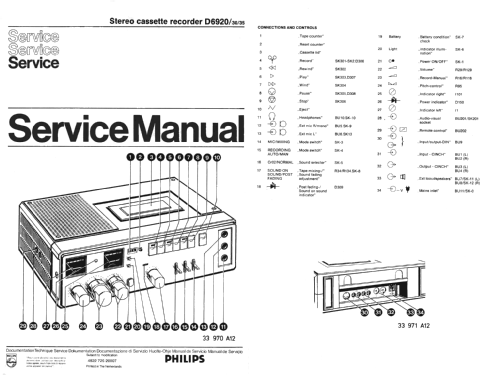 Audio Visual D6920MK2; Philips - Österreich (ID = 1329484) R-Player