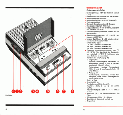 Cassetten-Recorder EL3302A /00; Philips - Österreich (ID = 155197) R-Player