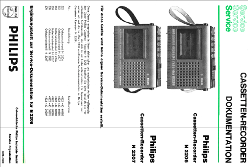 Cassetten-Recorder N2207; Philips - Österreich (ID = 2113604) R-Player