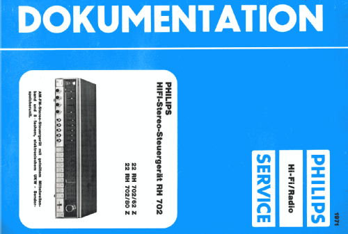 HiFi-Stereo-Steuergerät RH702 22RH702 /62Z; Philips - Österreich (ID = 2019714) Radio