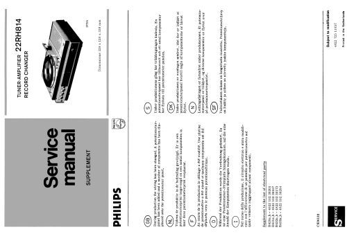 Konzertmeister kombi P 814 22RH814/22Z; Philips - Österreich (ID = 2010127) Radio