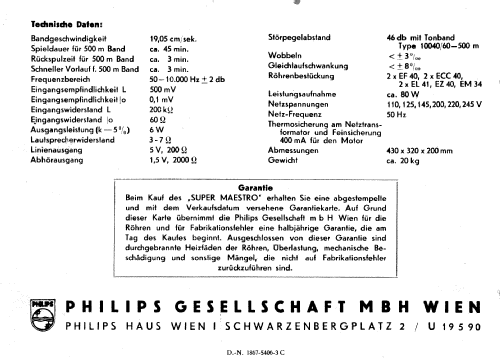 Maestro EL3570; Philips - Österreich (ID = 1196605) R-Player