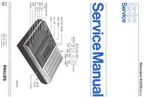 Cassette Recorder N2234; Philips - Österreich (ID = 1170683) Sonido-V