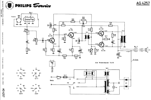 Phonokoffer SK74 AG4257; Philips - Österreich (ID = 258568) R-Player