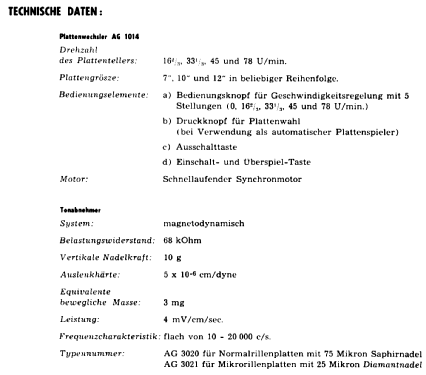 Plattenwechsler-Chassis AG1014; Philips - Österreich (ID = 1815939) R-Player