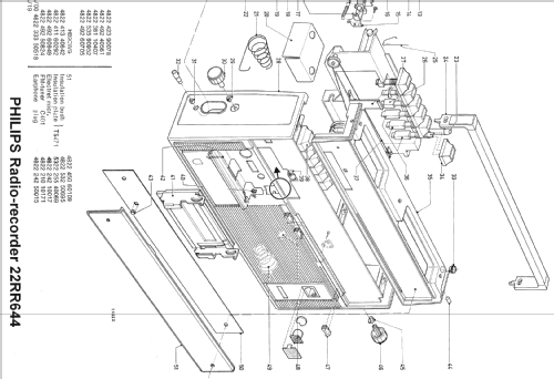 Radio-Recorder 644 22RR644; Philips - Österreich (ID = 251279) Radio