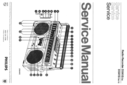 Radio Recorder D8418 /00; Philips - Österreich (ID = 685798) Radio