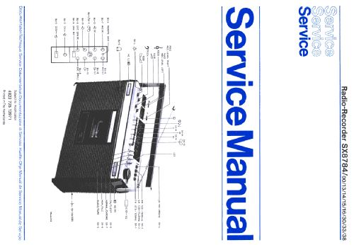 4 Band Stereo Radiorecorder 8784 SX8784 /00 /13 /14 /15 /16 /30 /33 /38; Philips - Österreich (ID = 2089239) Radio