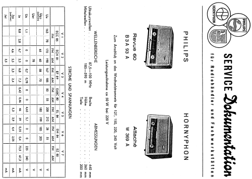 Revue 60 B3A93A; Philips - Österreich (ID = 413789) Radio