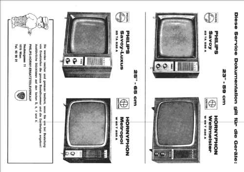 Savoy 23TA532A /00 /70 Ch= F2N Luxus; Philips - Österreich (ID = 290562) Television