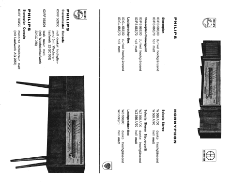 Stereoplan Steuergerät 03RS563; Philips - Österreich (ID = 682324) Radio