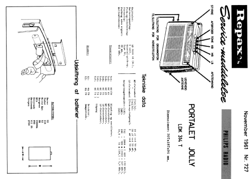 Jolly LDK314T; Philips Radio A/S; K (ID = 2054809) Radio