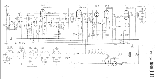 586LU; Philips Radios - (ID = 5185) Radio