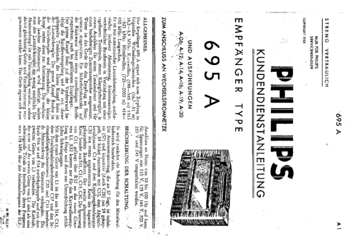 695A; Philips Radios - (ID = 23834) Radio