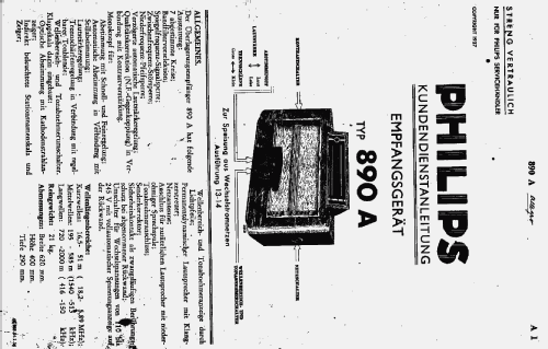 890A; Philips Radios - (ID = 1028716) Radio