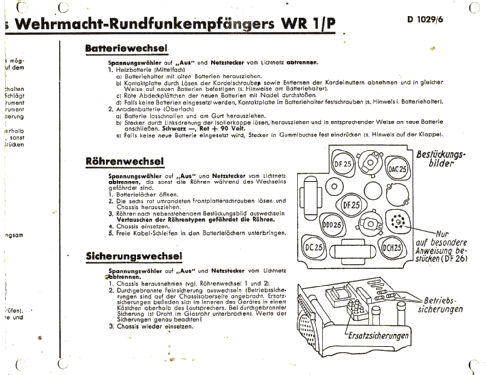 Wehrmacht-Rundfunkempfänger 'Rudi' WR1/P; Militär verschiedene (ID = 331905) Mil Re