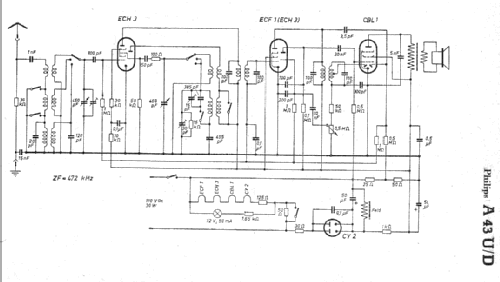 A43U/D; Philips Radios - (ID = 5297) Radio