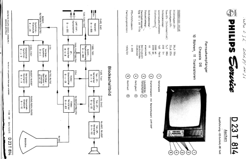 Aachen D23T814; Philips Radios - (ID = 245050) Televisión