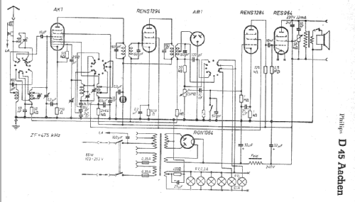 Aachen-Super D45 - D45A; Philips Radios - (ID = 5328) Radio