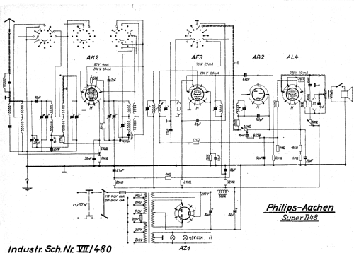 Aachen Super D48AU; Philips Radios - (ID = 240028) Radio