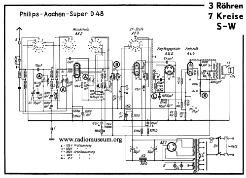 Aachen Super D48AU; Philips Radios - (ID = 40373) Radio