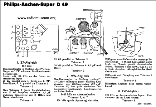 Aachen Super D49A; Philips Radios - (ID = 40388) Radio