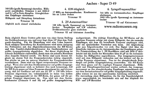Aachen Super D49A; Philips Radios - (ID = 40389) Radio