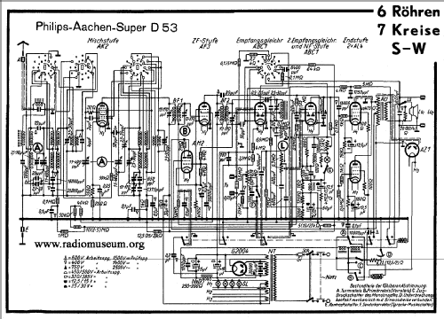 Aachen-Super D53 ; Philips Radios - (ID = 40119) Radio