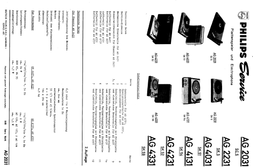 Electrophon AG4031 /22 SK51; Philips Radios - (ID = 258034) Sonido-V