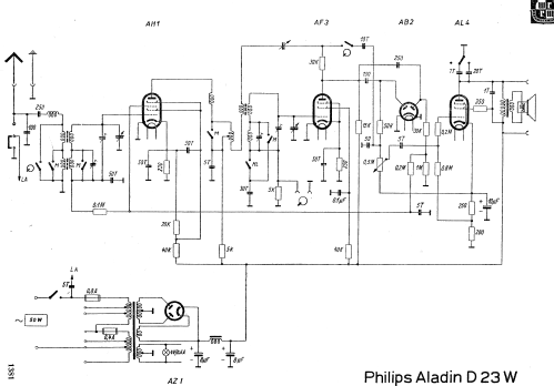 Aladin D23W; Philips Radios - (ID = 512207) Radio