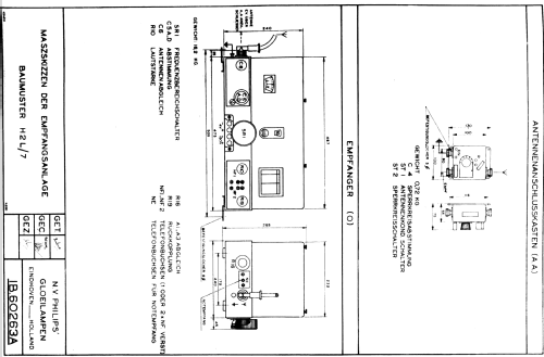 Allwellenempfänger H2L/7; Philips Radios - (ID = 930311) Mil Re