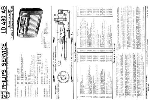 Annette 480 LD480AB; Philips Radios - (ID = 1886269) Radio