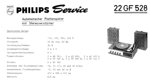 Automatisches Stereo-Electrophon 22GF528; Philips Radios - (ID = 458151) Sonido-V