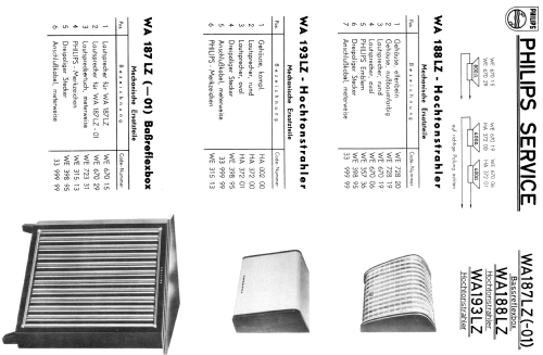 Bassreflexbox WA187LZ ; Philips Radios - (ID = 2605126) Speaker-P