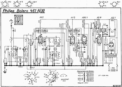 Bolero 461A-30; Philips Radios - (ID = 170769) Radio