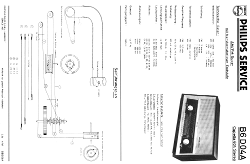 Capella 604 Stereo B6D04A; Philips Radios - (ID = 159362) Radio