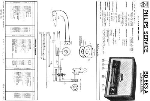 Capella 663 BD663A; Philips Radios - (ID = 37259) Radio