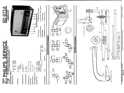 Capella 673 BD673A; Philips Radios - (ID = 1827995) Radio