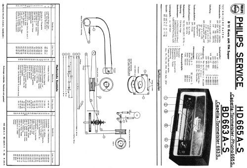 Capella-Tonmeister-Phono HD665A-S; Philips Radios - (ID = 2035418) Radio