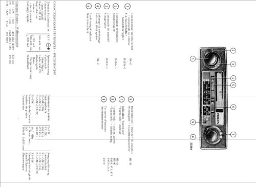 Cassetta-Stereo 22RN512; Philips Radios - (ID = 278545) Car Radio