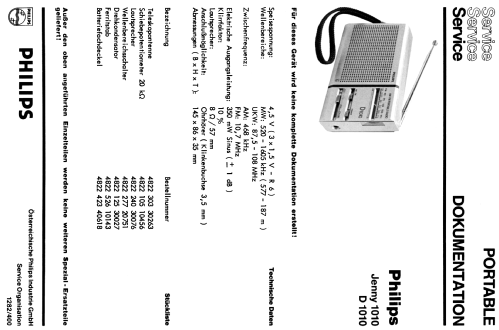 D1010; Philips Radios - (ID = 1768436) Radio