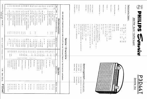 Dorette P3D44T; Philips Radios - (ID = 386965) Radio