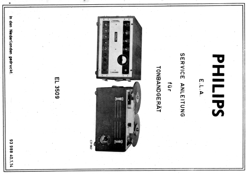EL3509 /00/ 10/ 20/ 50/ 60/ 70; Philips Radios - (ID = 1531819) R-Player